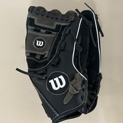 Wilson A350 Leather Baseball Glove 12.5" A03RB15B512 Dual Hinge GREAT CONDITION