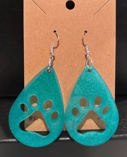Resin and Metal Earrings