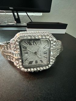 Iced Out Square Face Watch