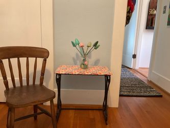 Sweet Petite Floral Design Side Table