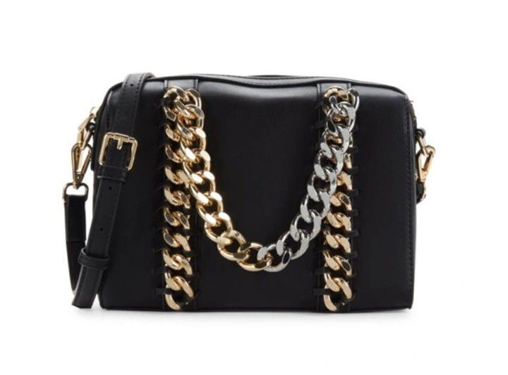 Jill & Ally Women's Mini Bowling Top Handle Bag In Black