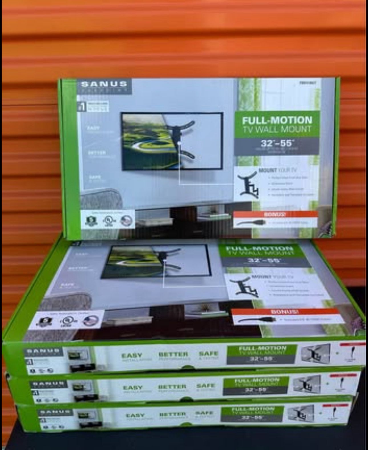 Sanus Full-Motion TV Wall Mount (Model FMF418KIT)