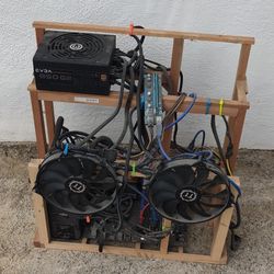 Mining Rig Crypto Cryptocurrency PC Computer 