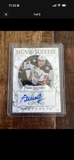 2024-25 Upper Deck Artifacts - Signs of Success Pavel Mintyukov #SOS-PM /49 (AU)