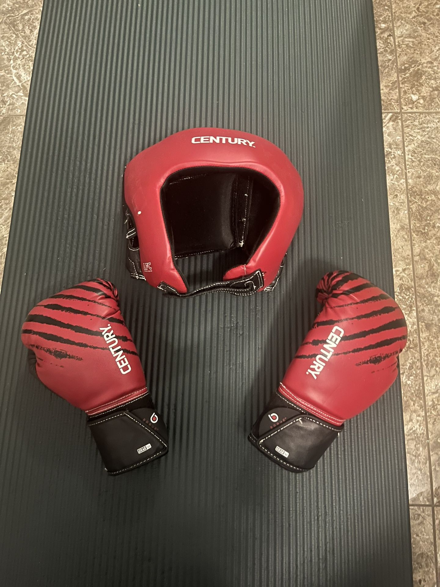 Like New 6oz MMA Training Gloves + Headgear