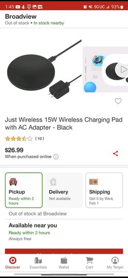 Wireless Charging Pad JW 15w  Thumbnail