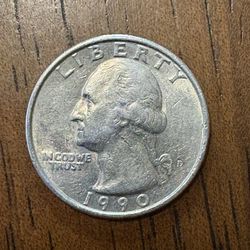 1990 D Mint United States Quarter DDO/DDR