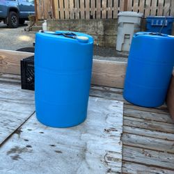Water Or Good Barrels About 20 Gallons Each 