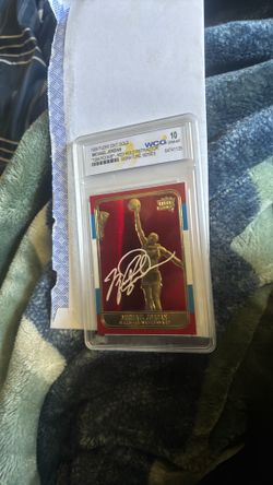Michael Jordan 1986 rookie card 23kt GOLD (WCG 10)