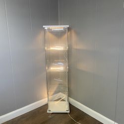 Luminous Cabinet – Modern Lighted Storage – Like New ✨🔥