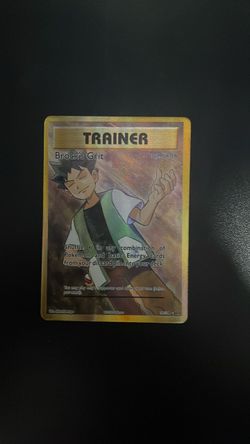 Pokémon Brock's Grit Trainer Supporter Card