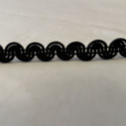 (NEW) Rick Rack Sewing Trim 3/8 inch, Black, 33.6 yards, Fringe Lace DIY Crafts