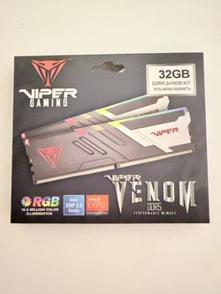 Brand New Patriot Viper Venom RGB DDR5 32GB (2x16GB) 6000MHz RAM