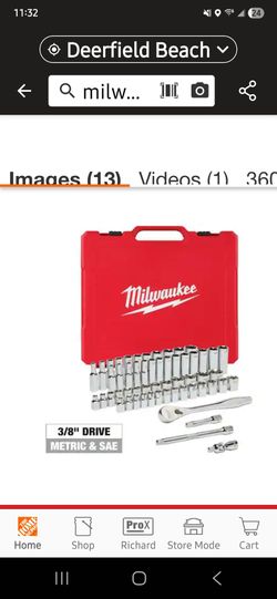 Milwaukee Shockwave 
3/8 in. Drive SAE/Metric Ratchet and Socket Mechanics Tool Set (56-Piece)