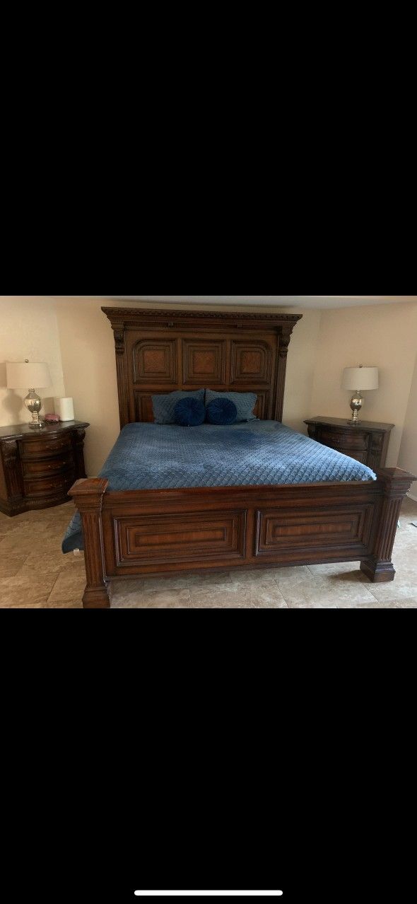 Bed Frame With Matching Night Stands