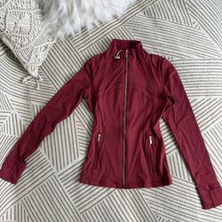 Burgundy Athletic Jacket