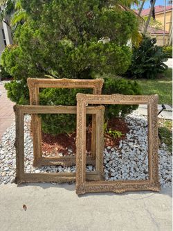 Antique real wood vintage frames