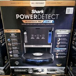 🔥Shark PowerDetect™ 2-in-1 Robot Vacuum and Mop with NeverTouch™ Pro Base (Black)