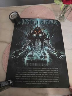 Signed disturbed poster