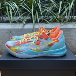 Size 9 - Nike Kobe 8 Protro Shoes Venice Beach FQ3548-001 Men's 