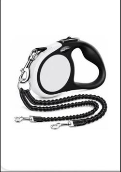 Heavy Duty Retractable Dog Leash 16FT – Up to 110 lbs – Gray