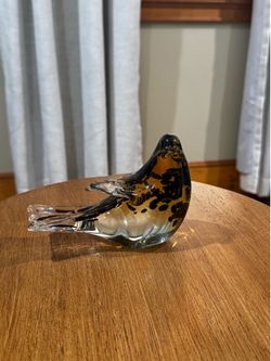 Glass Bird Figurine