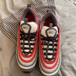 Size 7 Air Max 97 Red White And Grey