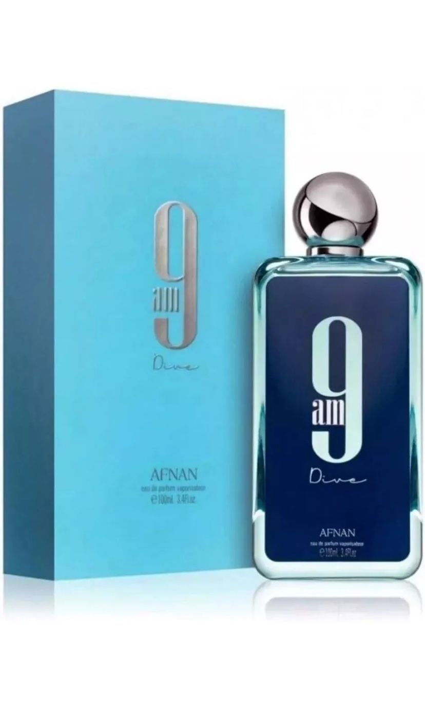 9 am Dive by Afnan 3.4 oz Eau De Cologne Perfume Unisex New In Box