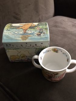 Pooh Double Handle Cup With Box, Royal Doulton