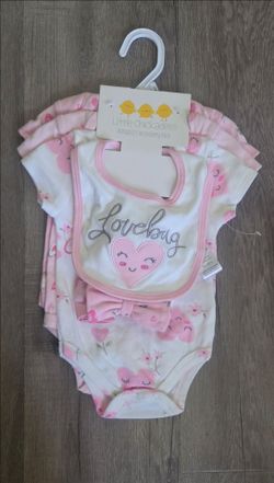 Little Chickadees Baby Bodysuit Accessory Pack