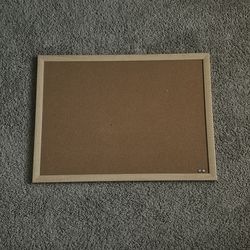 Cork board with wooden frame