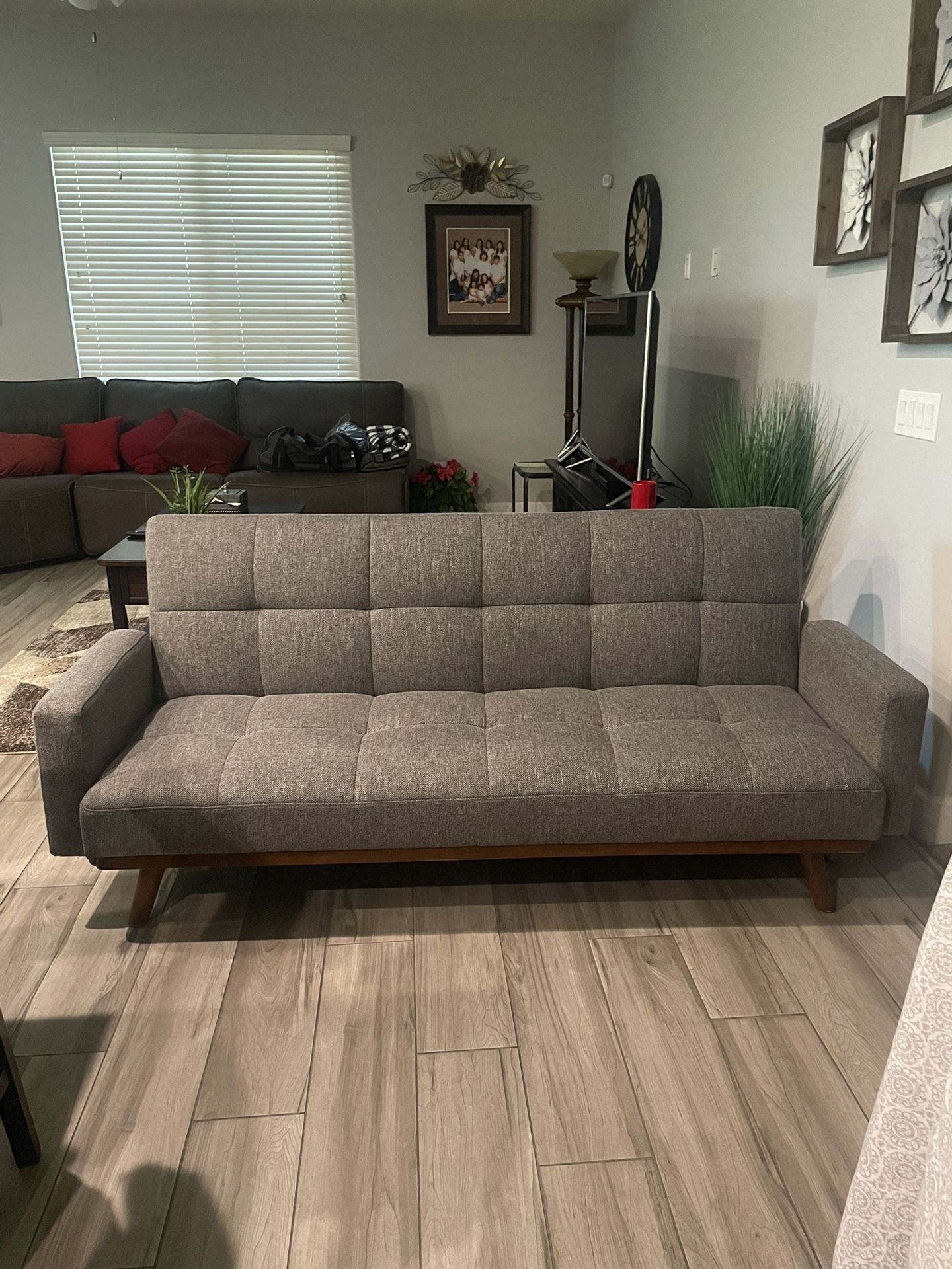 Like New Grey Futon