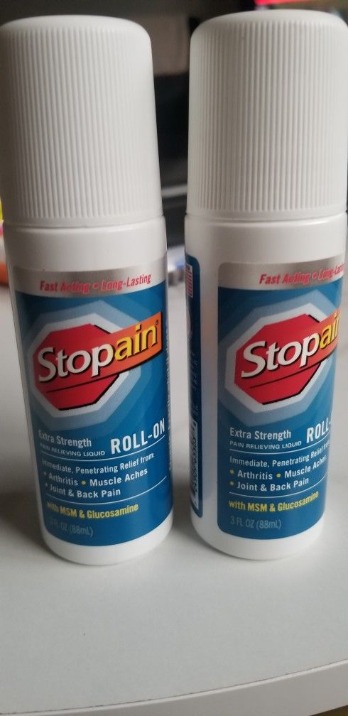 Stop Pain Roll On 3oz- 2Pack