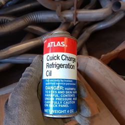 Vintage Atlas Quick Charge Refrigeration Oil