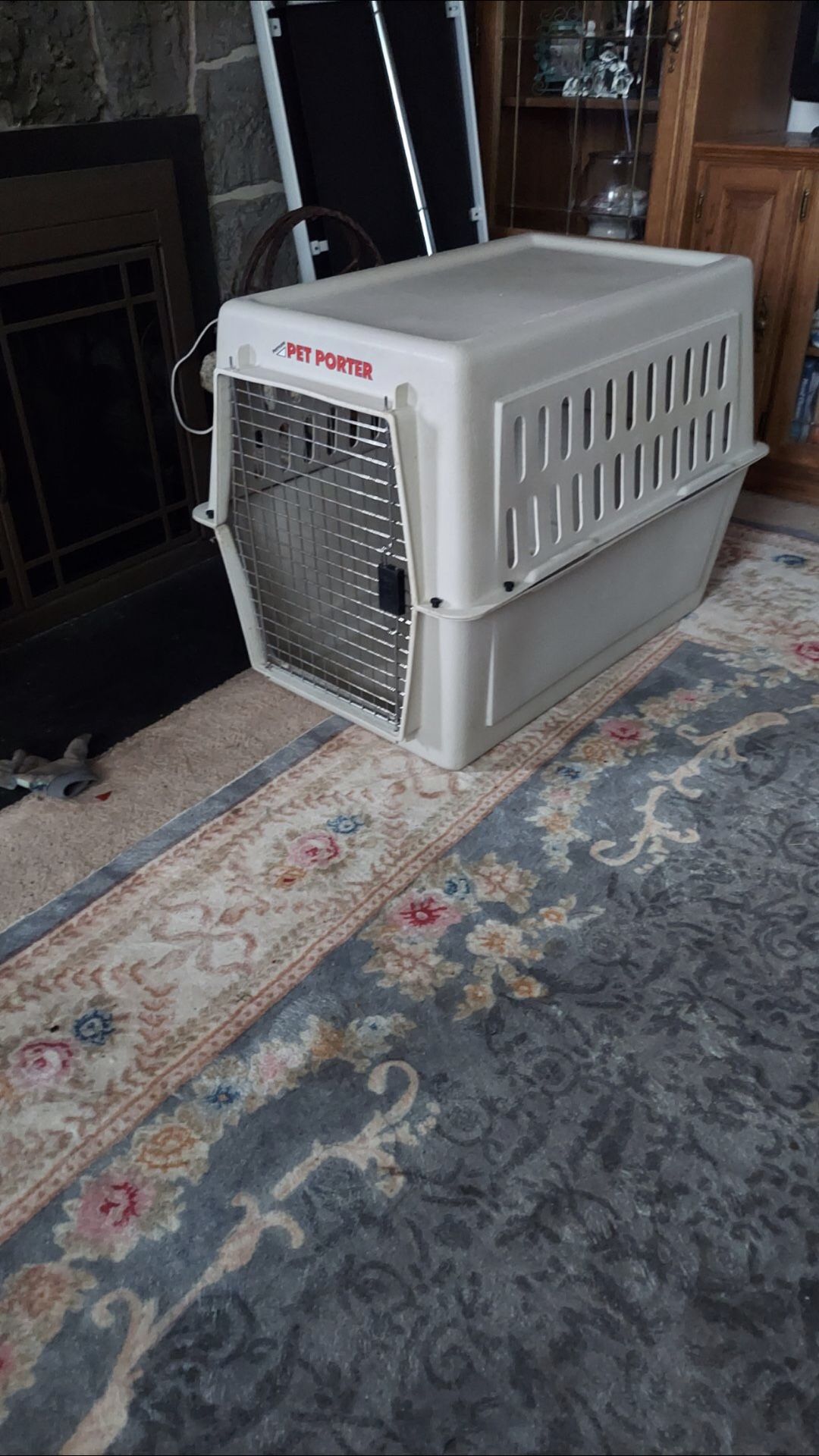 Large pet crate 26 1/2 high 36 long 24 wide only $40 firm