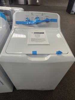 4.3 cu. ft. Top Load Washer in White with Dual Action Agitator and Cold Plus, Sanitize with Oxi