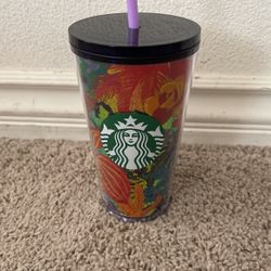 Starbucks 2022 Summer Release Grande Foil Floral Cup