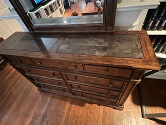 Dresser - Wood With Stone Top