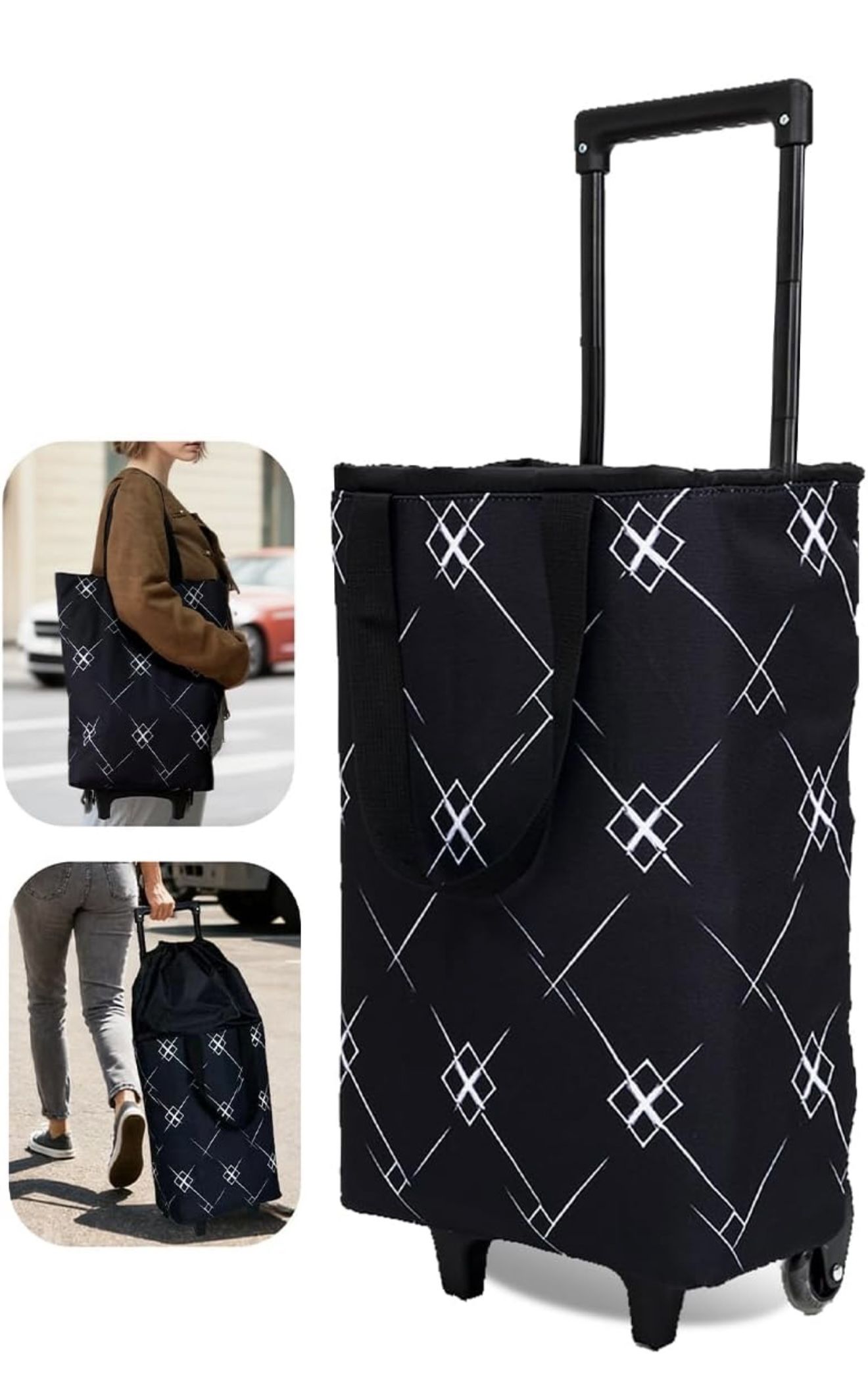 Foldable Rolling Shopping Bag