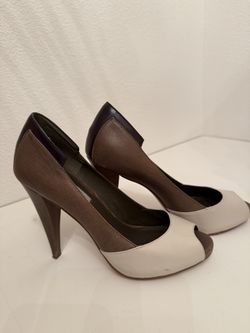 Women New Leather Pump Heel Shoes 