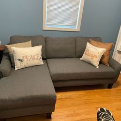Small Gray Sectional Couch