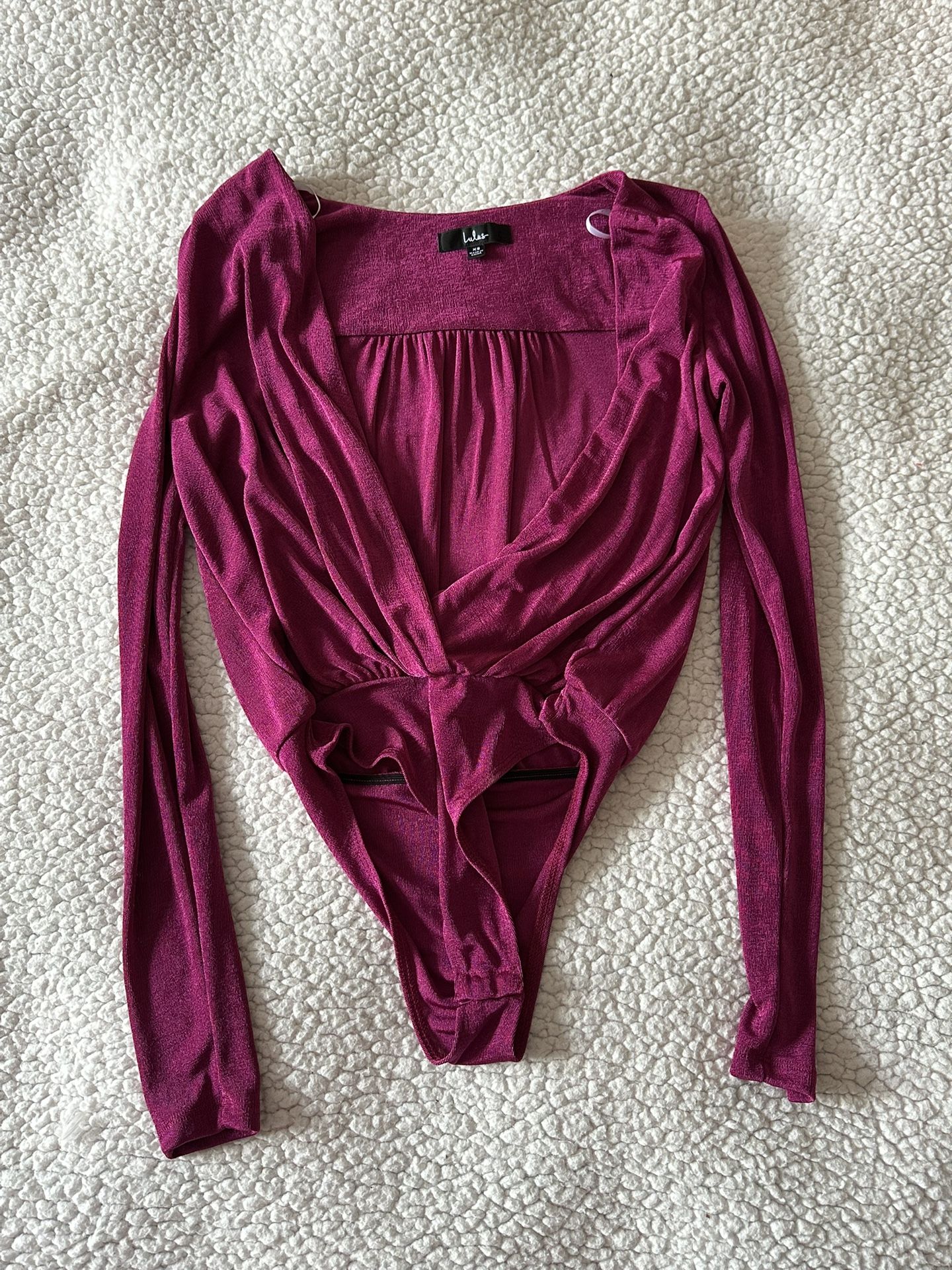 Lulus XS Bodysuit Fuscia
