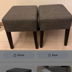 2 IKEA Nils Stools