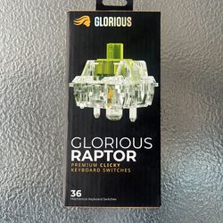Glorious Raptor Clicky Keyboard Switches 36 Switches