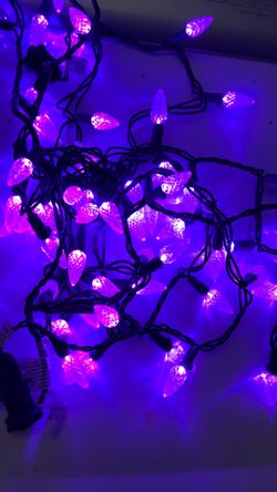 Purple LED Halloween / Christmas String Lights