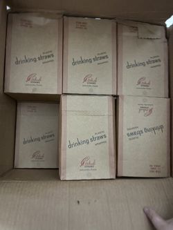 Wrapped Plastic Drinking Straws