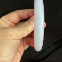 Natural Lavender Jade Bangle 