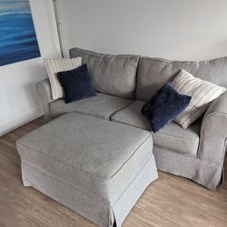 Fold out couch with ottoman