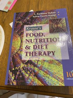Krause’s Food, Nutrition & Diet Therapy Book For Sale