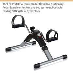 Tabeke New Under Desk, Bike Exerciser W Mat